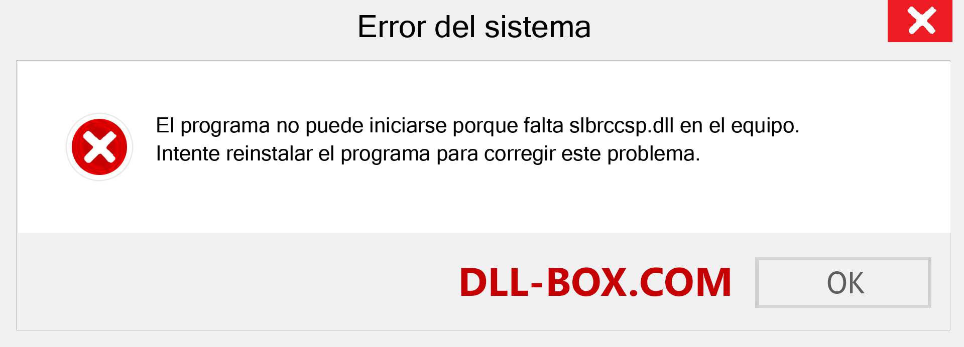 ¿Falta el archivo slbrccsp.dll ?. Descargar para Windows 7, 8, 10 - Corregir slbrccsp dll Missing Error en Windows, fotos, imágenes