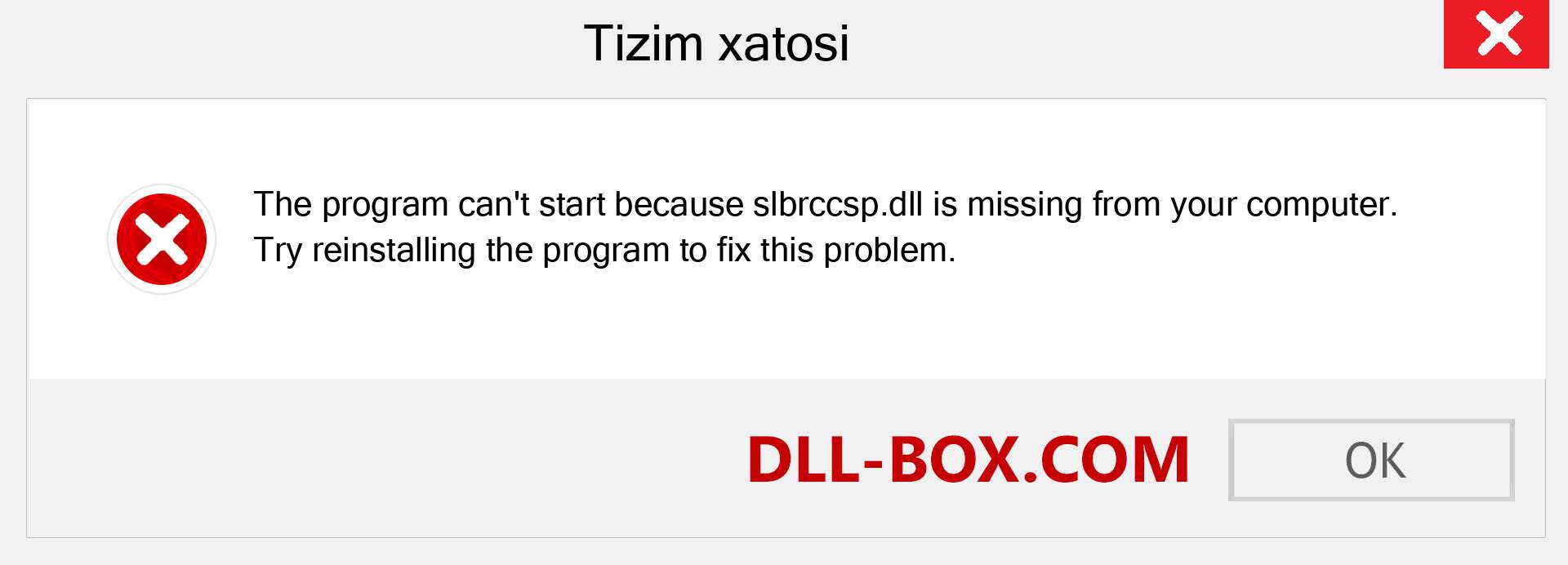 slbrccsp.dll fayli yo'qolganmi?. Windows 7, 8, 10 uchun yuklab olish - Windowsda slbrccsp dll etishmayotgan xatoni tuzating, rasmlar, rasmlar